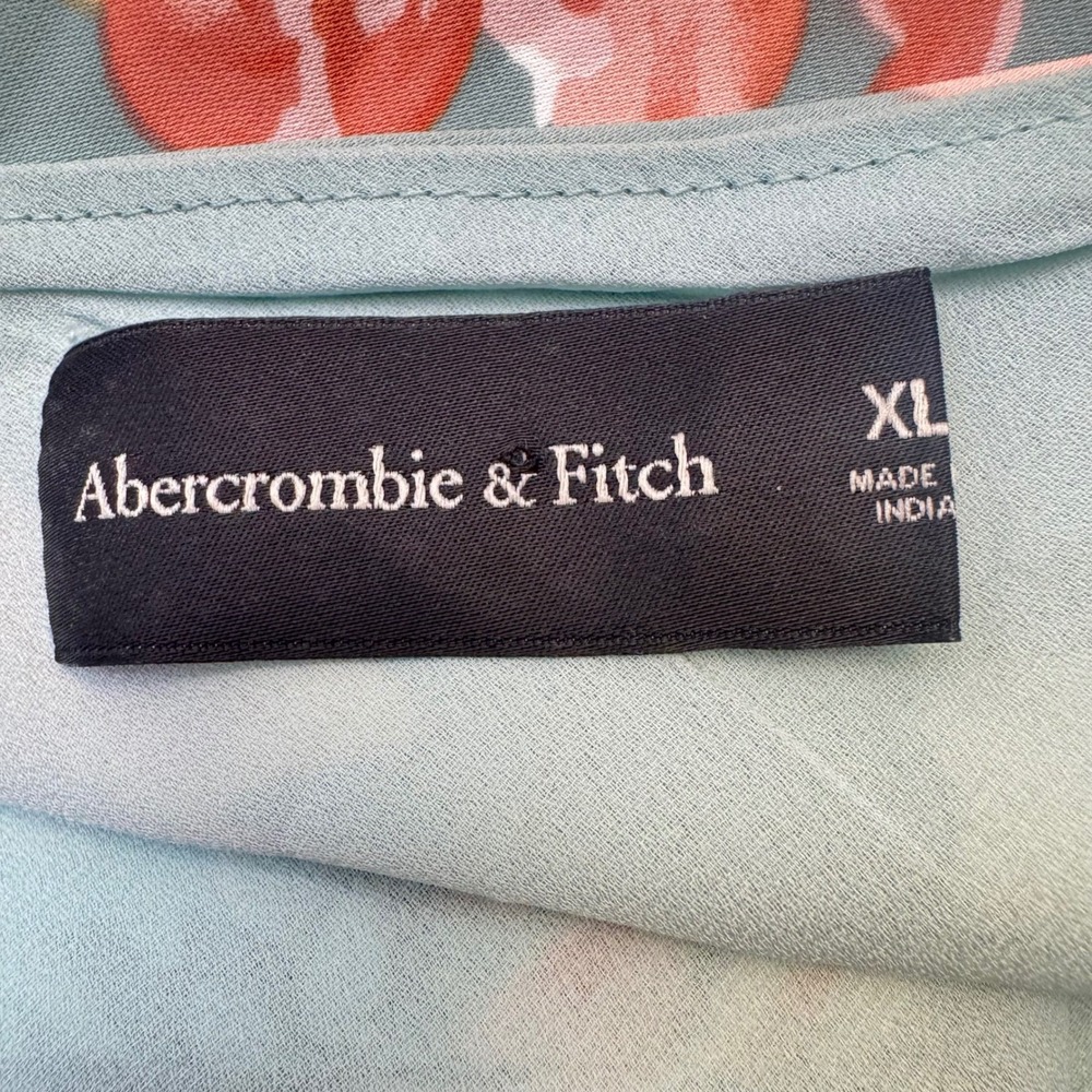 Abercrombie & Fitch XL Cowl Neck Maxi Slip Dress Floral Adjustable Wedding Guest - Picture 6 of 9